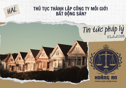 Thủ Tục Thành Lập Công Ty Môi Giới Bất Động Sản?